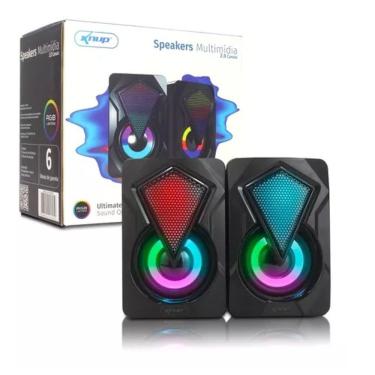 Imagem de Caixa De Som Pc Computador Notebook Celular Usb P2