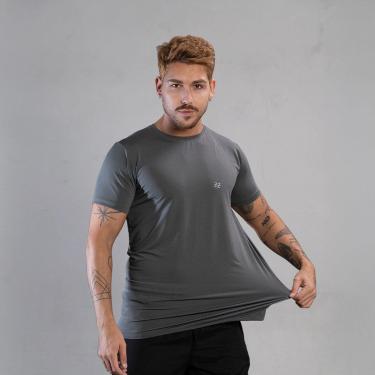 Imagem de Camiseta Masculina Academia Poliamida Manga Curta Treino Camisa Malhar Dia A Dia Premium-Masculino