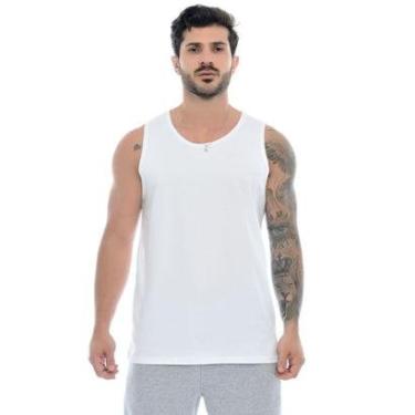 Imagem de Regata Masculina Básica Branca Emporio Alex-Masculino