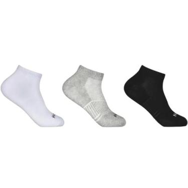 Imagem de Kit 3 Pares de Meia Casual Unissex Em Algodão Cano Curto Hoahi 004homc