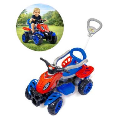 Imagem de Quadriciclo Carrinho de Passeio Infantil Spider Maral 2 em 1 Passeio e