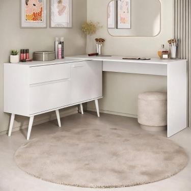 Imagem de Penteadeira Escrivaninha de Canto 2 Portas 1 Gaveta Sublime Multimóveis MP4791