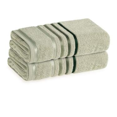 Imagem de Kit Jogo De Toalhas Karsten 2 Peças Banhão Banho Gigante Lumina Fio Pe