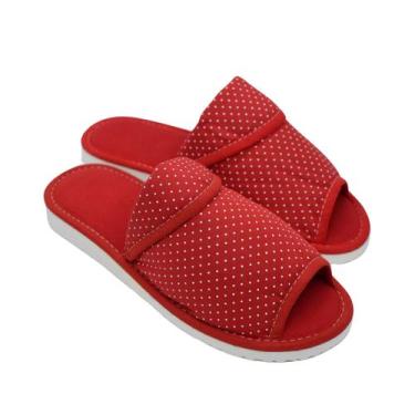 Imagem de Pantufa Feminina Chinelo Algodão Antiderrapante Maternidade - DUKAP, 3