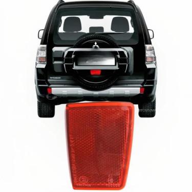 Imagem de Olho de Gato Refletor Parachoque Traseiro Pajero Full de 2008-20 -Dir 