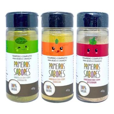 Imagem de Kit 3 Tempero Primeiros Sabores Naturais Enriquecidos com Ve - Congrat