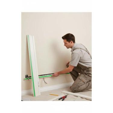 Imagem de 2x 10 Canaletas PVC 20x10mm 1m P/ Fios Cabos C/ Fita Dupla F - Congrat