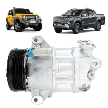 Imagem de Compressor cemak gm s10 blazer 2000  3 passante 6pk 12v, Única
