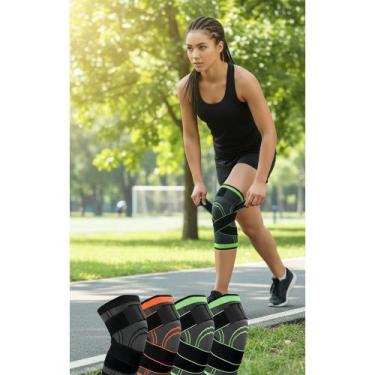 Imagem de 2x Joelheira Compressão Verde: Dor, Suporte e Performance - Congratula