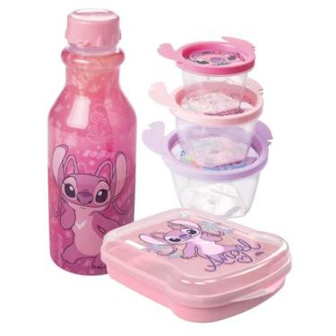 Imagem de Kit Sanduicheira + Squeeze 500ml + 3 Potes Escolar Infantil - - PLASUT