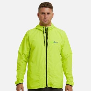 Imagem de Jaqueta Corta Vento Impermeável Masculina Amarela WSS Never Give Up!-Feminino