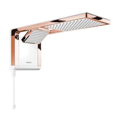 Imagem de Chuveiro Lorenzetti Acqua Duo Multi Temperatura Branco/Rose Gold 7800W