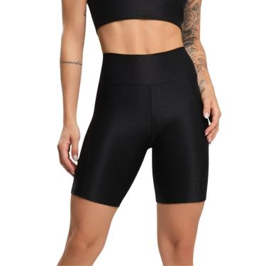 Imagem de Bermuda Fitness Com Bolso Esmeralda Bella Fiore Cós Alto Roupa De Academia Treino Muscu...