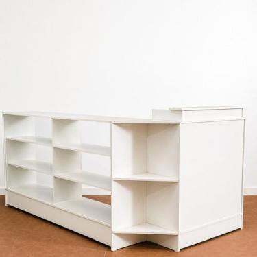 Imagem de Balcão Caixa E Vitrine 100% Mdf Branco - Suprema Móveis