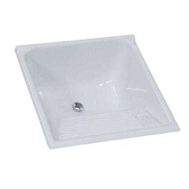 Imagem de Tanque Mármore Sintético Granitado Nº 2 Rorato 62x62cm, Cinza claro
