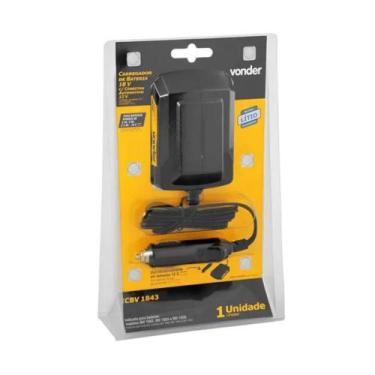 Imagem de Carregador de bateria 18v para conector automotivo 12v vonder icbv1843