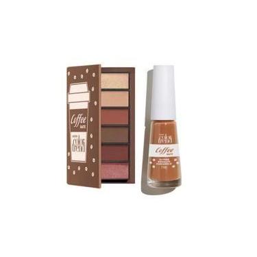 Imagem de Kit Avon Coffee Date Paleta 6 Tons Esmalte Latte 10 Free Edição Limita