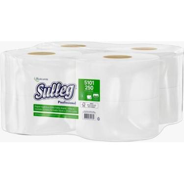 Imagem de Papel Higiênico Rolão Folha Dupla Caixa com 8 Unidades Sulleg