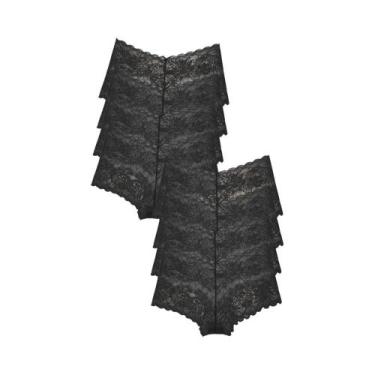 Imagem de Conjunto De Calcinhas Sexy De Renda Para Mulheres Com Borda Floral Sem