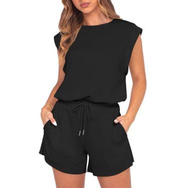 Imagem de Macacão de Verão Preto GRECERELLE de Uma Peça