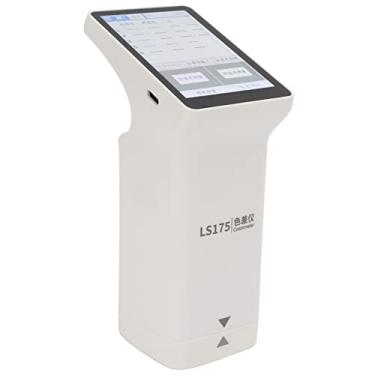 Imagem de Colorímetro digital, testador de diferença de cor de tela sensível ao toque ABS portátil de 3,5 polegadas com disco U para móveis de madeira