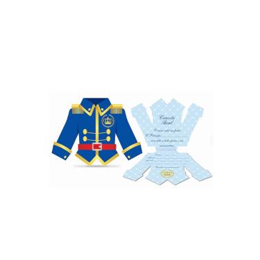 Imagem de Convite de Aniversário Príncipe 8un Junco