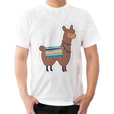 Imagem de Camisa Camiseta Personalizada Animal Lhama Estilosa 2 - Estilo Kraken