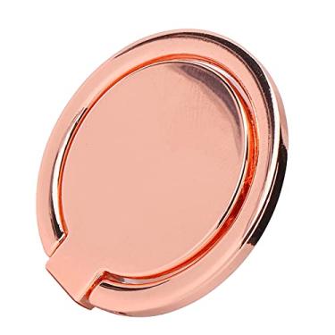 Imagem de Suporte de anel de telefone, suporte de telefone móvel para telefone de metal ajustável 360 Suporte magnético para carro para telefones celulares e tablets (ouro rosa)