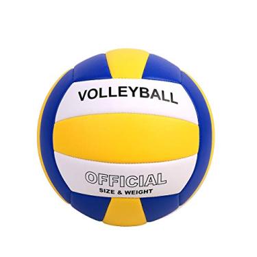 Imagem de YANYODO Bola de vôlei tamanho 5 oficial, voleibol macio para uso interno e externo para jogos, academia, treinamento, praia, brincar