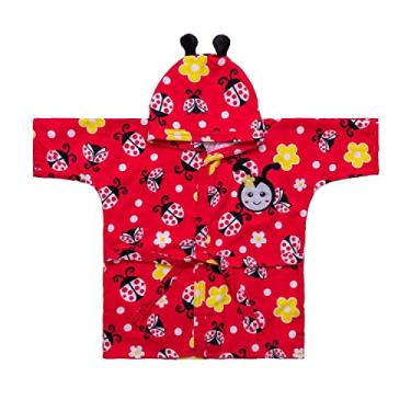 Imagem de Roupão Saída De Banho Estampado E Bordado Joaninha - Baby Joy