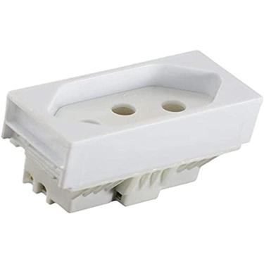 Imagem de ILUMI 20A 250V - Modular Slim Tomada Elétrica Branca