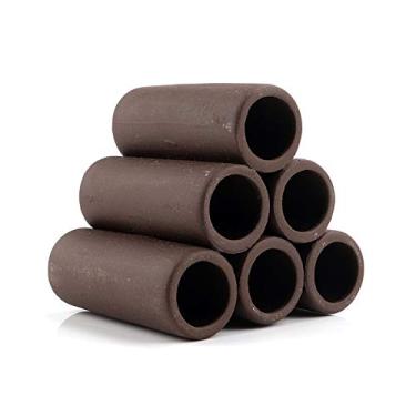 Imagem de Norgail abrigos de cerâmica marrom feito à mão – habitat de camarão, tubo de reprodução, caverna escondida – tubos ocultos reduzem o estresse, estimulam a desova – acessórios decorativos de aquário 1 peça