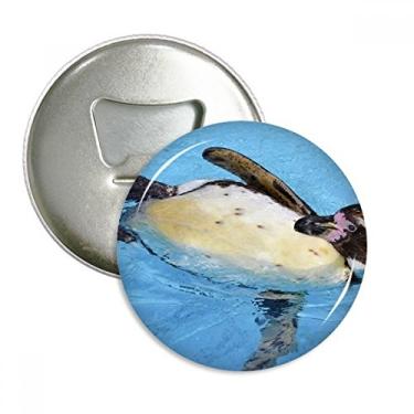 Imagem de Pinguim Antártico Ciência Natureza Abridor de Garrafas Imã de Geladeira Emblema Multifuncional
