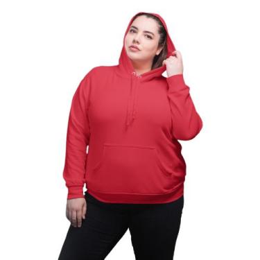 Agasalho de moleton hot sale feminino plus size