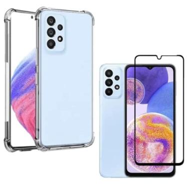 Imagem de Capa Capinha Anti Impacto + Película de Cerâmica 9D Compatível Com Samsung Galaxy A13 - (Hard Glass Store)