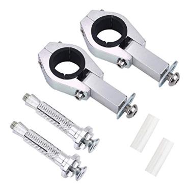 Imagem de KIMISS Protetor de mão para motocicleta de 28 mm 3,15 cm, kit de montagem de braçadeira gorda para luvas OMPonent + Acerbis, 2 peças de protetores de mão pretos para motocicleta/vermelho 1 grampo de guidão zeta h
