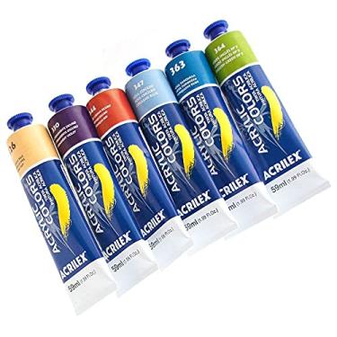 Imagem de Tinta Acrílica Acrylic Colors Acrilex 59 ml Amarelo Escuro - 302