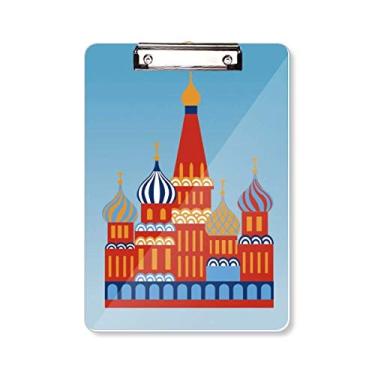 Imagem de Rússia National Symbol Kremlin Padrão Prancheta Pasta Bloco de Escrita Placa de Apoio A4