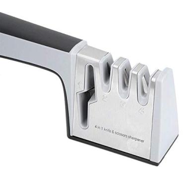 Imagem de Compra Maluca Ferramenta de amolar moedor de faca, afiador de 4 estágios para faca de cozinha doméstica, faca de frutas, faca de chef, tesouras, acessório de cozinha