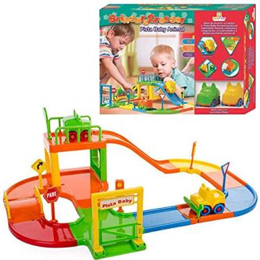 PISTA DE CARRINHOS INFANTIL SPEEDSTER HELICÓPTERO DOUBLE PARK POLIBRINQ  PK002