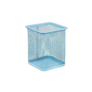 Imagem de Porta Lápis e Caneta Aramado Quadrado BRW Azul Pastel