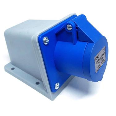 Imagem de Tomada Fêmea Sobrepor 2P+T 32A YHT-N123 Azul CNC