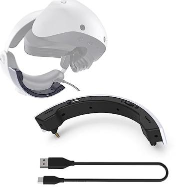 Imagem de Mini alto-falante para fone de ouvido PS VR2, alto-falante externo para jogos com som surround 3D compatível com fone de ouvido PSVR2 VR