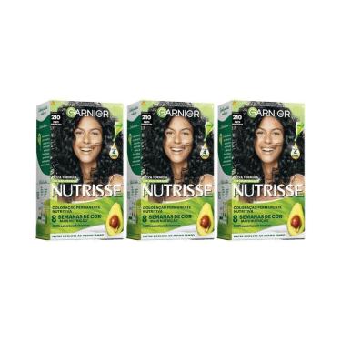 Imagem de Coloraçao Nutrisse 210 Preto Azulado-Kit C/3Un