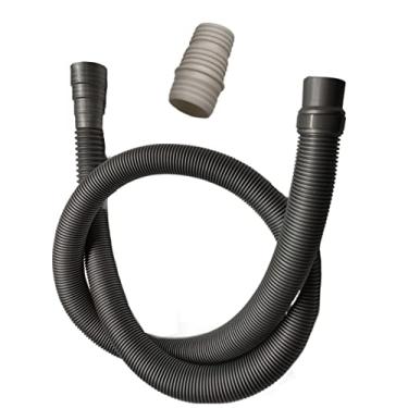 Imagem de Extensão universal de mangueira de drenagem de máquina de lavar 1,5 m para a maioria das saídas de drenagem de lavadora, tubo de lavagem flexível, mangueira de drenagem de lava-louças com 1 adaptador