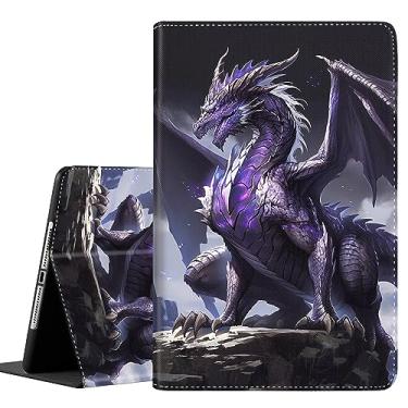 Imagem de Capa para Galaxy Tab S6 Lite 10.4 2022/2020, capa traseira com suporte inteligente despertar/hibernar automática para tablet Samsung Tab S6 Lite de 10,4 polegadas [SM-P610/P613/P615/P619], dragão roxo