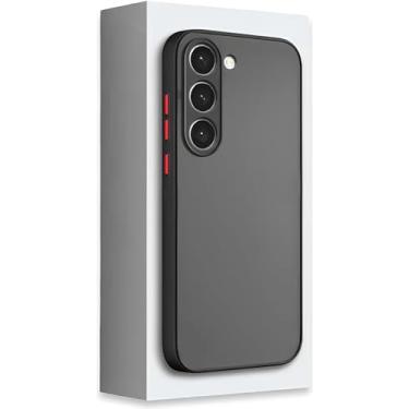 Imagem de Capa Capinha Case Premium Anti Impacto Fosca Preta Translúcida com Proteção de Câmera para Samsung Galaxy S23, S23 Plus e S23 Ultra (S23 Plus)