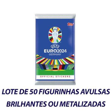 Imagem de Lote De 50 Figurinhas Metalizadas Uefa Euro 2024 Germany - AVULSAS E ALEATÓRIAS