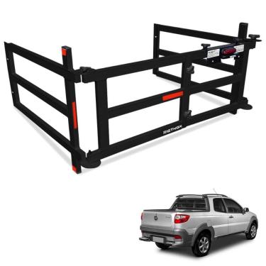 Imagem de Extensor de Caçamba Strada 2014 a 2020 Dobravel EDD Preto Gtnox