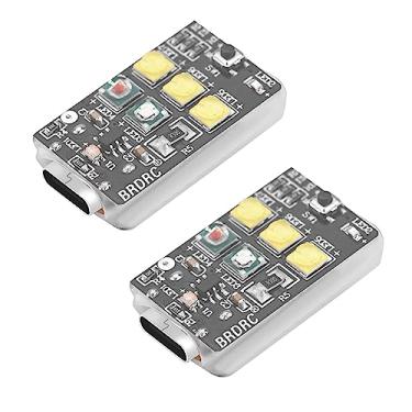 Imagem de HeiyRC 2PCS Drone Strobe Night Light, FAA Flight Anti Collision Rechargeable LED Lighting Lamp for DJI Air 3S, Mavic 3, Mini 4 Pro, Air 2S, Mini 2, Avata 2 Neo